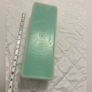 Vintage Tupperware Green Rectangular cellery Storage Container